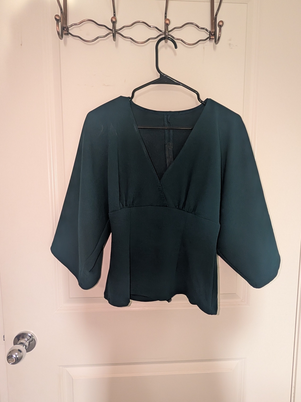 La Femme En Noir Micheline Pitt Bauhaus Top In Forest Green